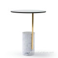 Table d&#39;appoint de cylindre en marbre